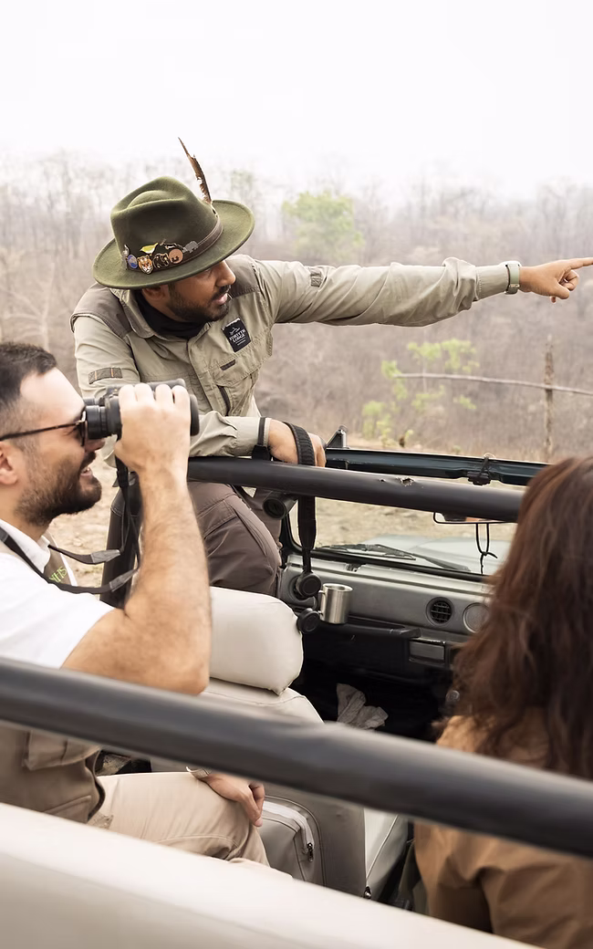 Naturalist leading a wildlife safari